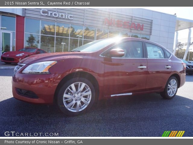 2015 Nissan Sentra SL in Cayenne Red