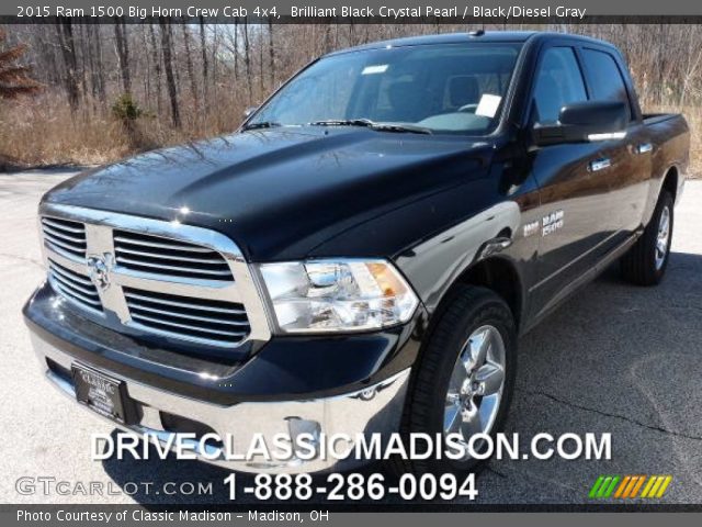 2015 Ram 1500 Big Horn Crew Cab 4x4 in Brilliant Black Crystal Pearl