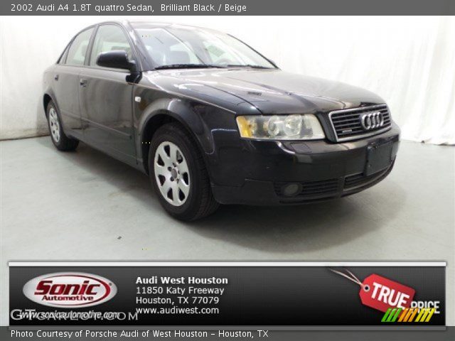 2002 Audi A4 1.8T quattro Sedan in Brilliant Black