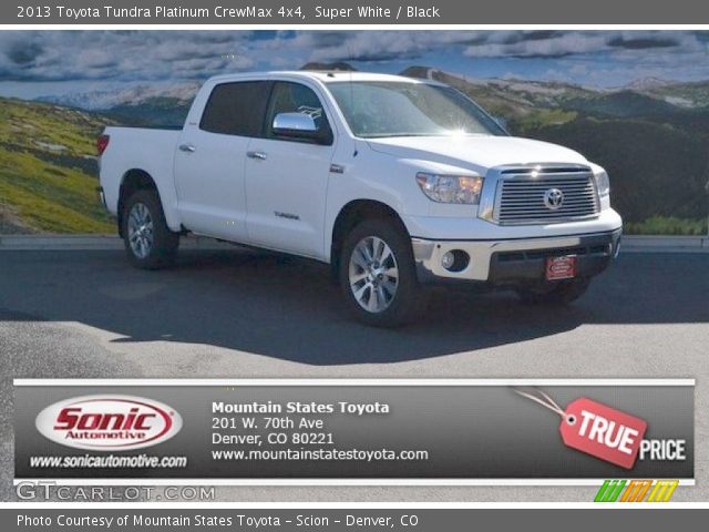 2013 Toyota Tundra Platinum CrewMax 4x4 in Super White