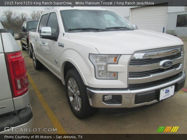 2015 Ford F150 King Ranch SuperCrew in White Platinum Tricoat
