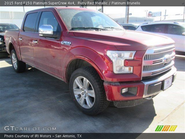 2015 Ford F150 Platinum SuperCrew 4x4 in Ruby Red Metallic