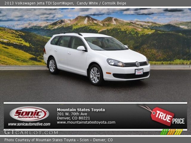 2013 Volkswagen Jetta TDI SportWagen in Candy White