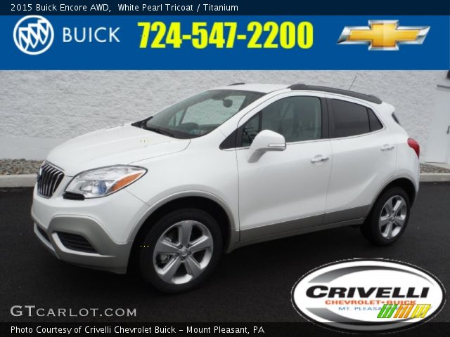 2015 Buick Encore AWD in White Pearl Tricoat