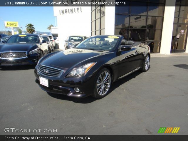2011 Infiniti G 37 S Sport Convertible in Limited Malbec Black