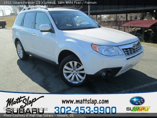 2012 Subaru Forester 2.5 X Limited in Satin White Pearl