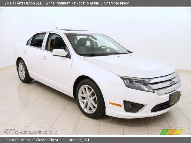 2010 Ford Fusion SEL in White Platinum Tri-coat Metallic