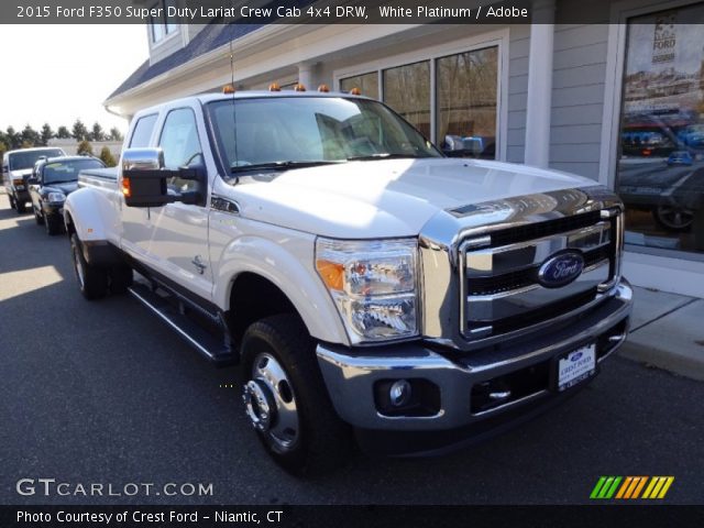 2015 Ford F350 Super Duty Lariat Crew Cab 4x4 DRW in White Platinum