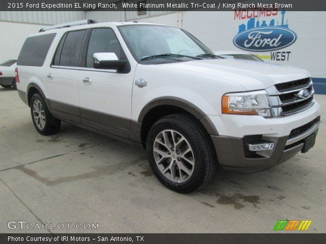 2015 Ford Expedition EL King Ranch in White Platinum Metallic Tri-Coat