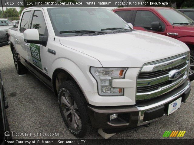 2015 Ford F150 King Ranch SuperCrew 4x4 in White Platinum Tricoat