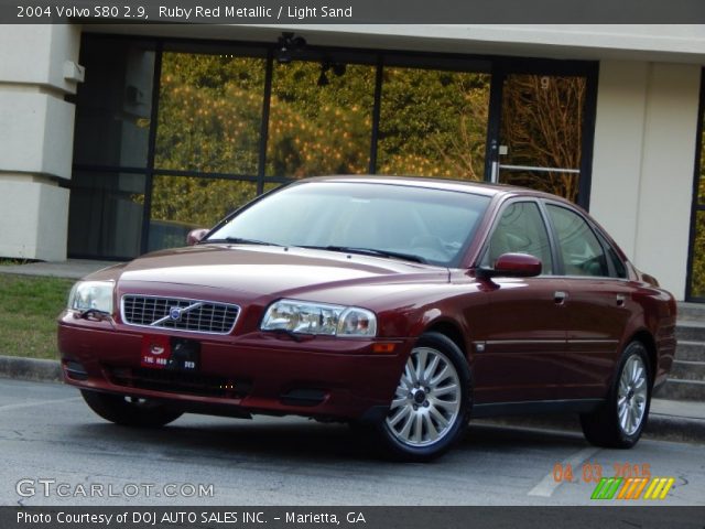 2004 Volvo S80 2.9 in Ruby Red Metallic