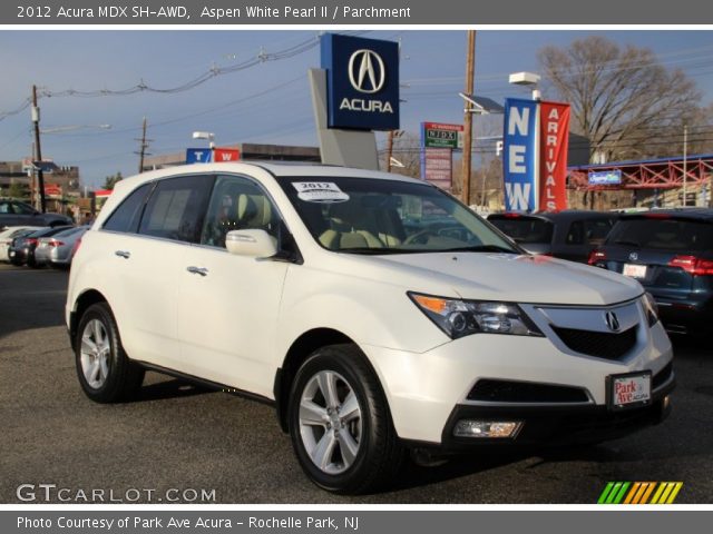 2012 Acura MDX SH-AWD in Aspen White Pearl II