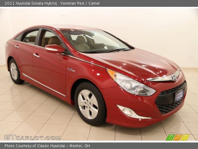 2011 Hyundai Sonata Hybrid in Venetian Red