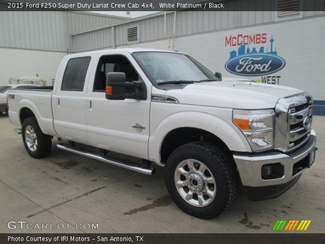 2015 Ford F250 Super Duty Lariat Crew Cab 4x4 in White Platinum