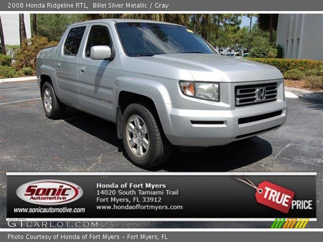 2008 Honda Ridgeline RTL in Billet Silver Metallic