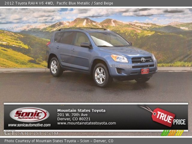2012 Toyota RAV4 V6 4WD in Pacific Blue Metallic