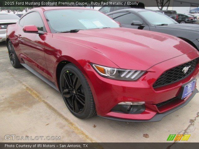 2015 Ford Mustang EcoBoost Premium Coupe in Ruby Red Metallic