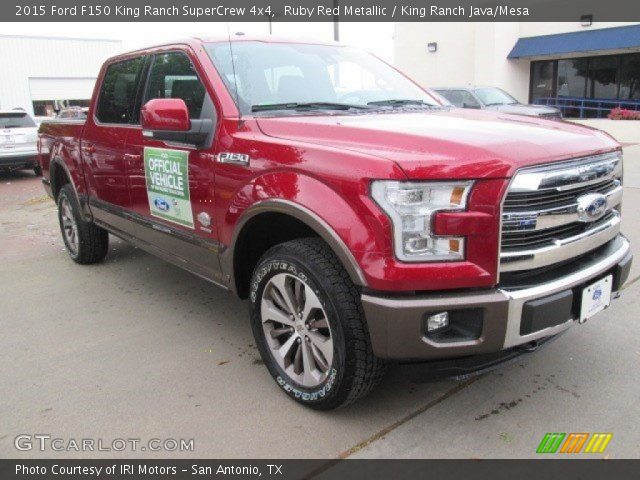 2015 Ford F150 King Ranch SuperCrew 4x4 in Ruby Red Metallic
