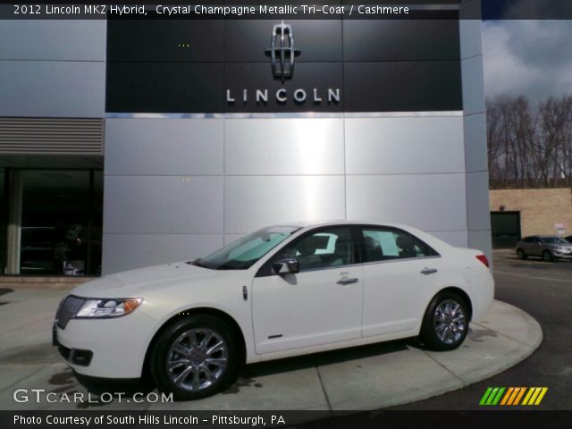 2012 Lincoln MKZ Hybrid in Crystal Champagne Metallic Tri-Coat
