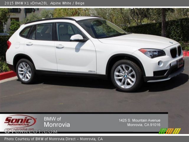2015 BMW X1 xDrive28i in Alpine White