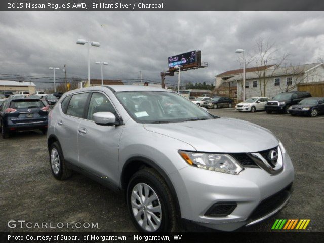 2015 Nissan Rogue S AWD in Brilliant Silver