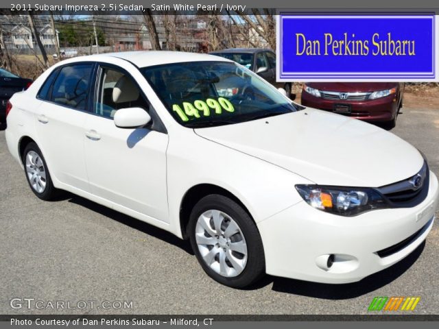 2011 Subaru Impreza 2.5i Sedan in Satin White Pearl
