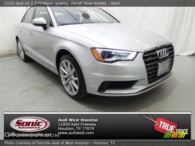 2015 Audi A3 2.0 Premium quattro in Florett Silver Metallic