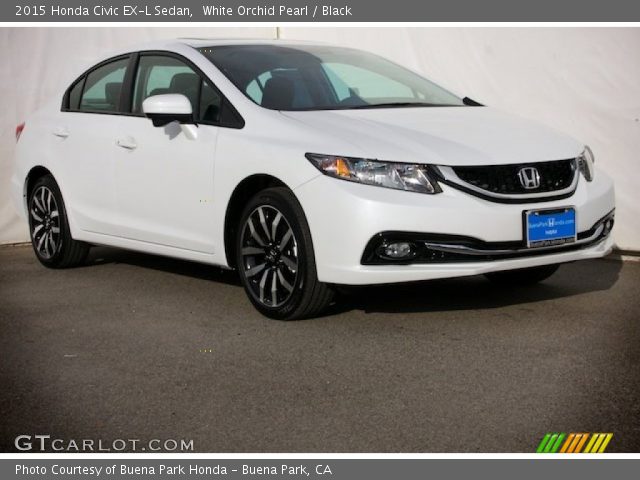 2015 Honda Civic EX-L Sedan in White Orchid Pearl