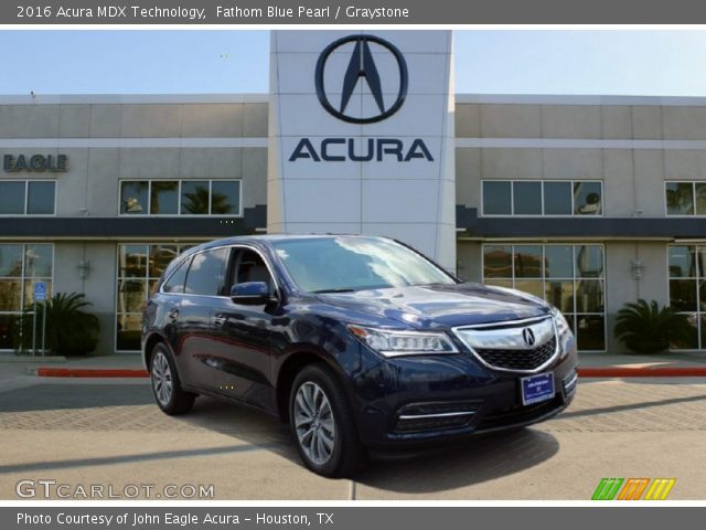 2016 Acura MDX Technology in Fathom Blue Pearl