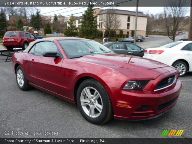 2014 Ford Mustang V6 Convertible in Ruby Red