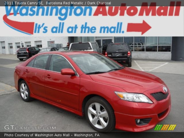 2011 Toyota Camry SE in Barcelona Red Metallic