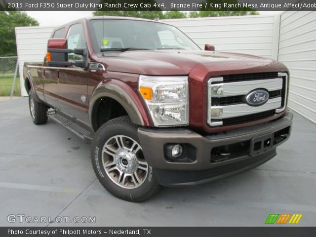 2015 Ford F350 Super Duty King Ranch Crew Cab 4x4 in Bronze Fire