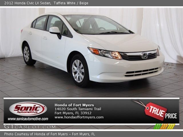 2012 Honda Civic LX Sedan in Taffeta White