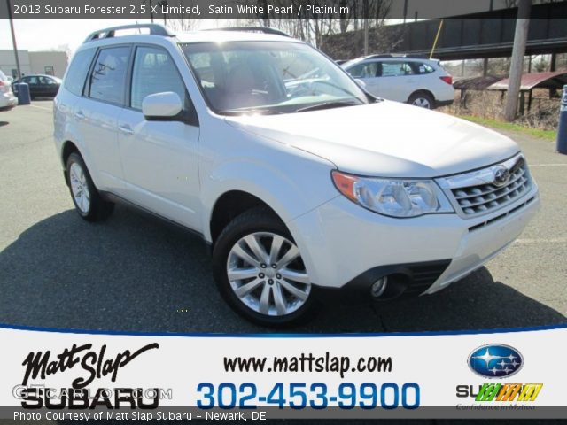 2013 Subaru Forester 2.5 X Limited in Satin White Pearl
