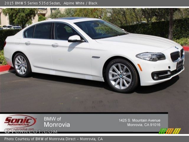 2015 BMW 5 Series 535d Sedan in Alpine White
