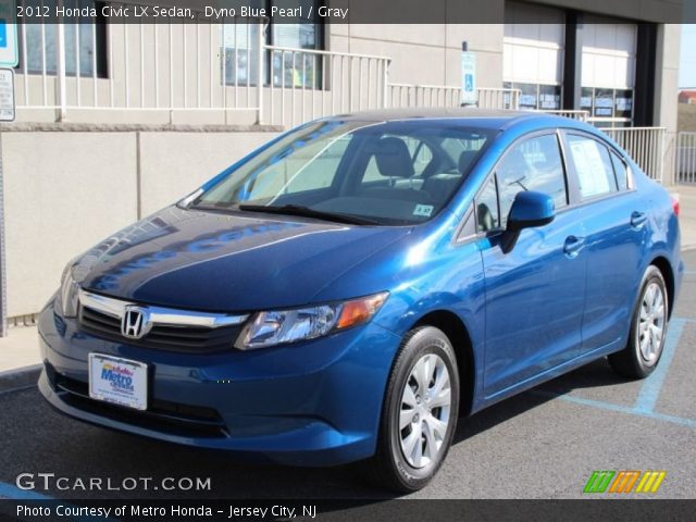 2012 Honda Civic LX Sedan in Dyno Blue Pearl