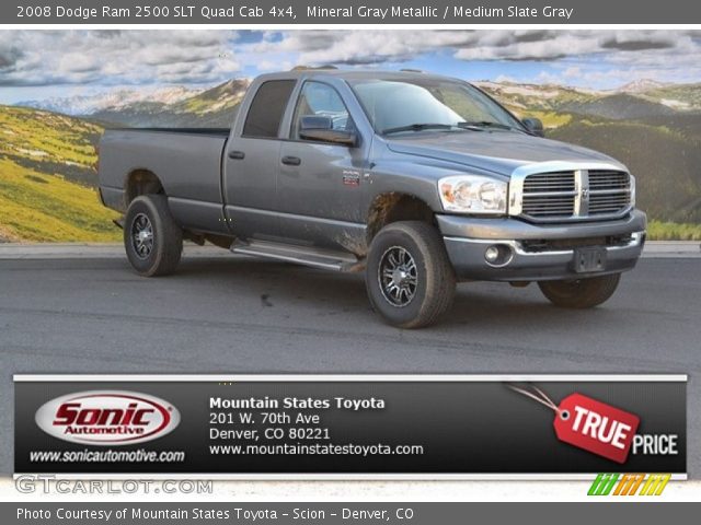 2008 Dodge Ram 2500 SLT Quad Cab 4x4 in Mineral Gray Metallic