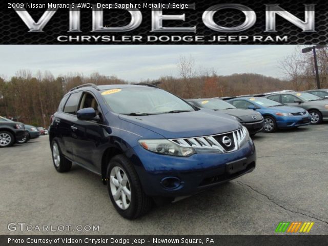 2009 Nissan Murano S AWD in Deep Sapphire Metallic