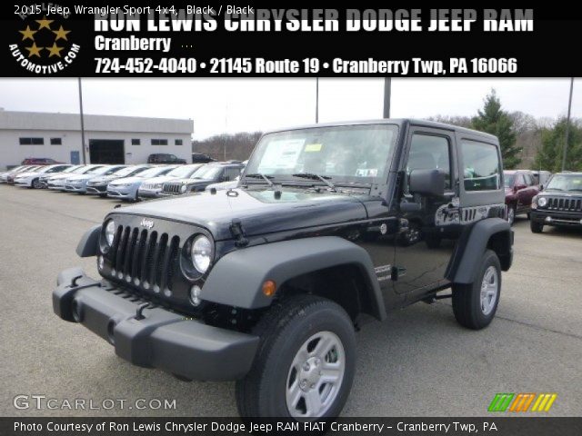 2015 Jeep Wrangler Sport 4x4 in Black