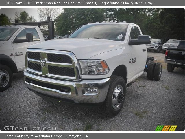 2015 Ram 3500 Tradesman Regular Cab 4x4 Chassis in Bright White