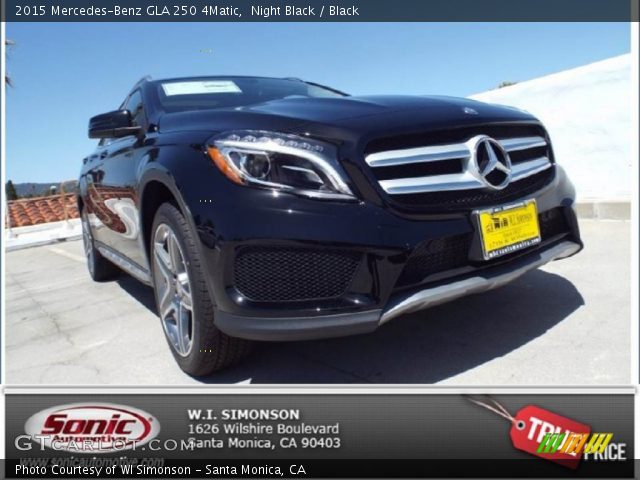 2015 Mercedes-Benz GLA 250 4Matic in Night Black