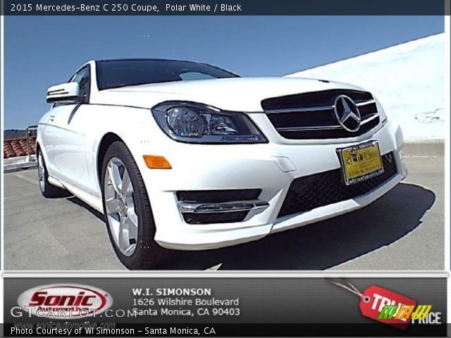 2015 Mercedes-Benz C 250 Coupe in Polar White