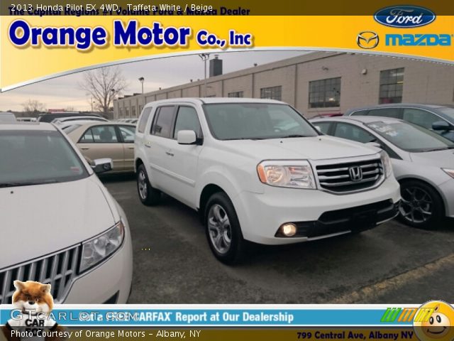 2013 Honda Pilot EX 4WD in Taffeta White