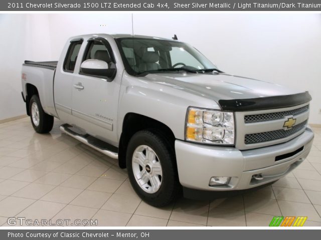 2011 Chevrolet Silverado 1500 LTZ Extended Cab 4x4 in Sheer Silver Metallic