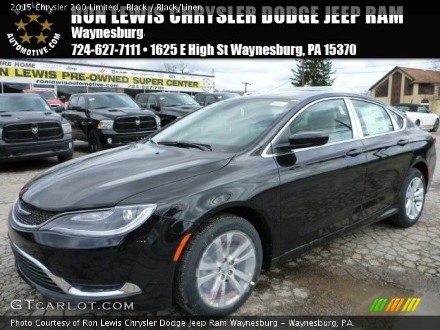 2015 Chrysler 200 Limited in Black