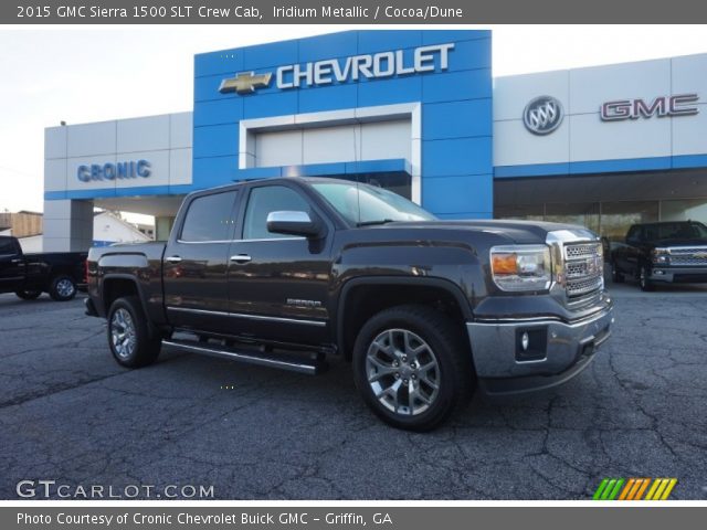 2015 GMC Sierra 1500 SLT Crew Cab in Iridium Metallic