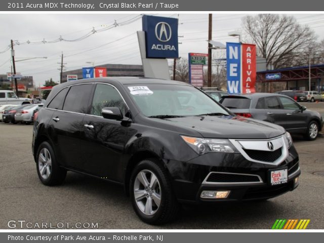 2011 Acura MDX Technology in Crystal Black Pearl