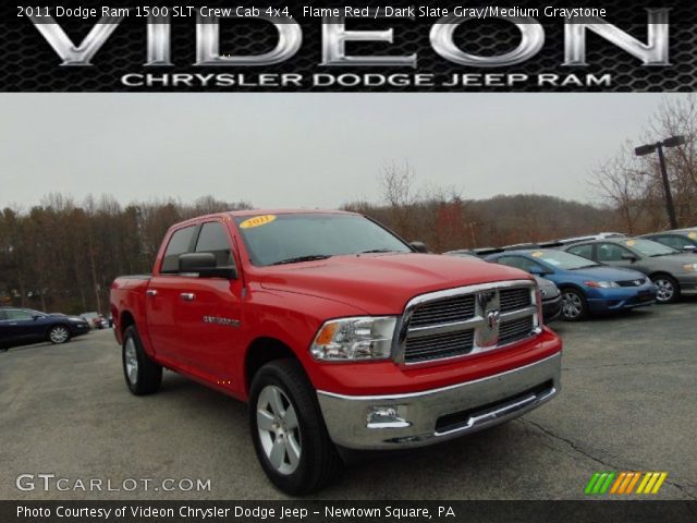 2011 Dodge Ram 1500 SLT Crew Cab 4x4 in Flame Red
