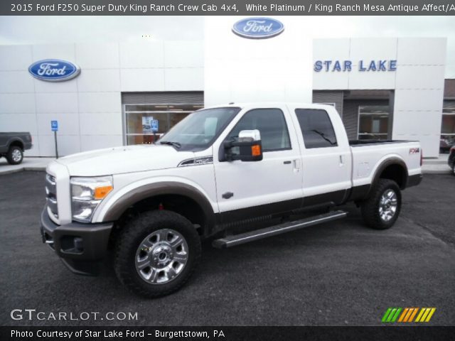 2015 Ford F250 Super Duty King Ranch Crew Cab 4x4 in White Platinum