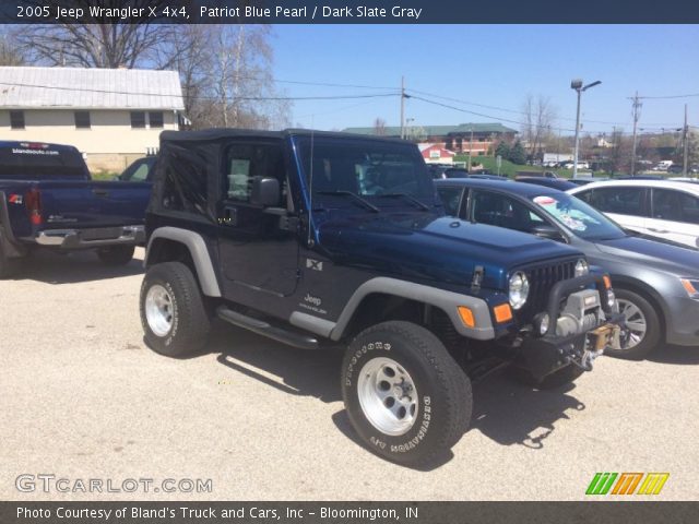 2005 Jeep Wrangler X 4x4 in Patriot Blue Pearl